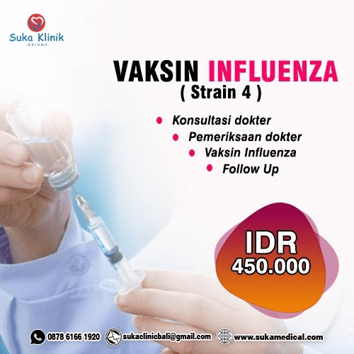 Promo Vaksin Influenza Strain 4 hanya 450.000